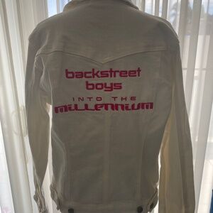 SOLD White Denim Jacket Backstreet Boys 2025 Las Vegas Sphere-One Size SOLD